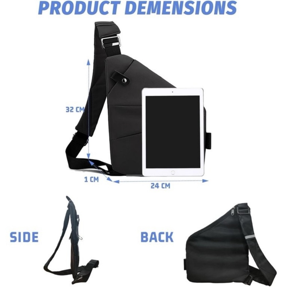 Anti theft Crossbody Bag - Picture 4 of 7